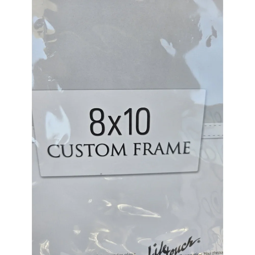 Lifetouch 8x10 Custom Picture Frame Dark Wood Gold Beaded Trim‎ New Sealed